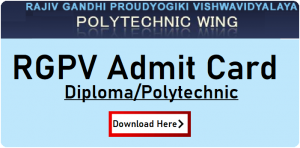 RGPV Diploma Admit Card 2020 RGPV Exam Date Hall Ticket PDF
