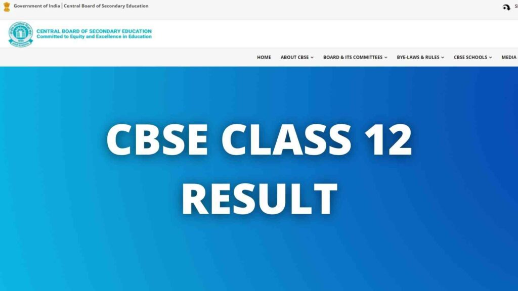 CBSE CLASS 12 RESULT