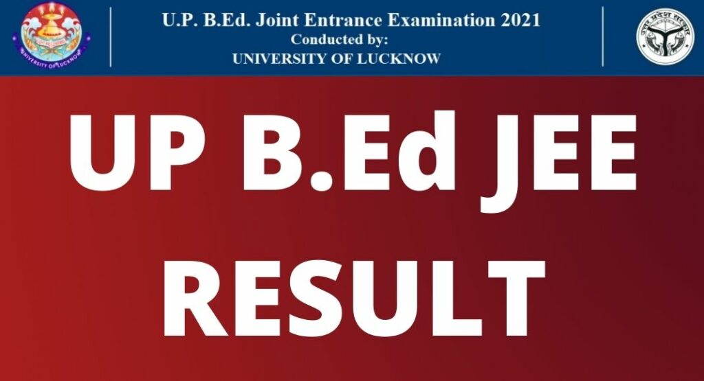 UP B.Ed JEE RESULT