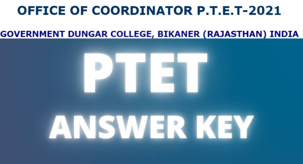 ptet answer key