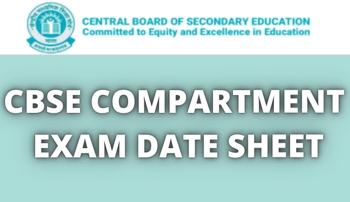 CBSE Compartment Exam Date Sheet 2022