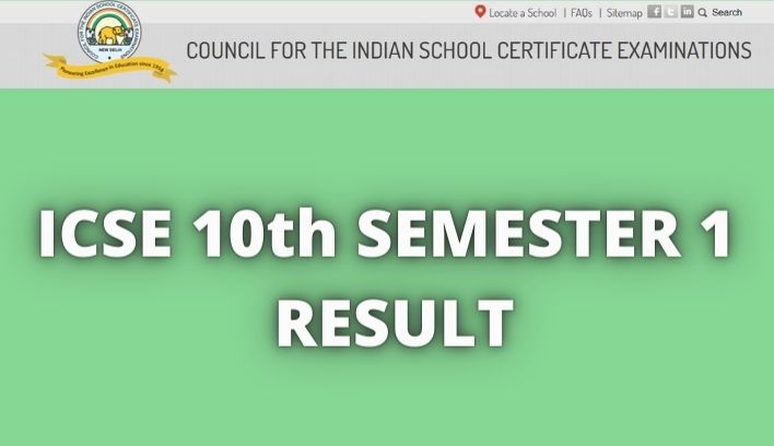 ICSE 10th Semester 1 Result 2021