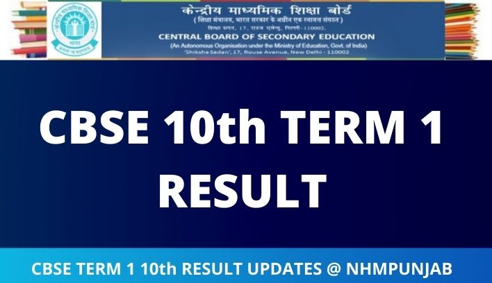 CBSE Term 1 10th Result link