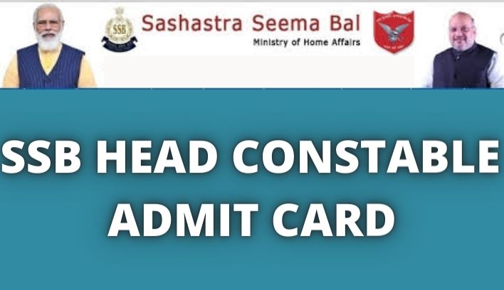 SSB HC Admit Card 202